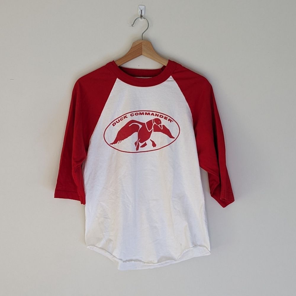 Duck Commander Graphic Tee Baseball Shirt Women's Size Medium